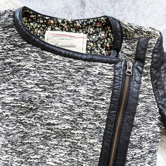 Anthropologie Cartonnier Tela Moto Jacket tweed Size XXS - Picture 5 of 8